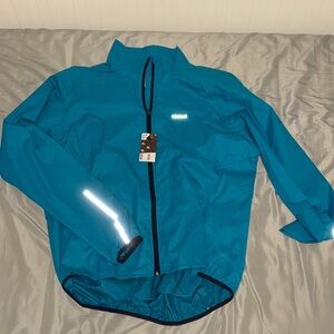 Nwt Triban Teal Windbreaker with Reflective Details xl mens